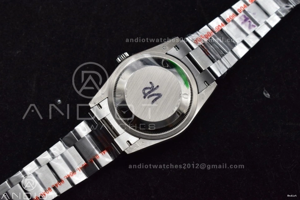 Best QF Diamond 904L Bracelet Comfortable (Gain Blue DayDate Edition Weight) Steel SS Dial vr3255 on 677 36 President V5 0806